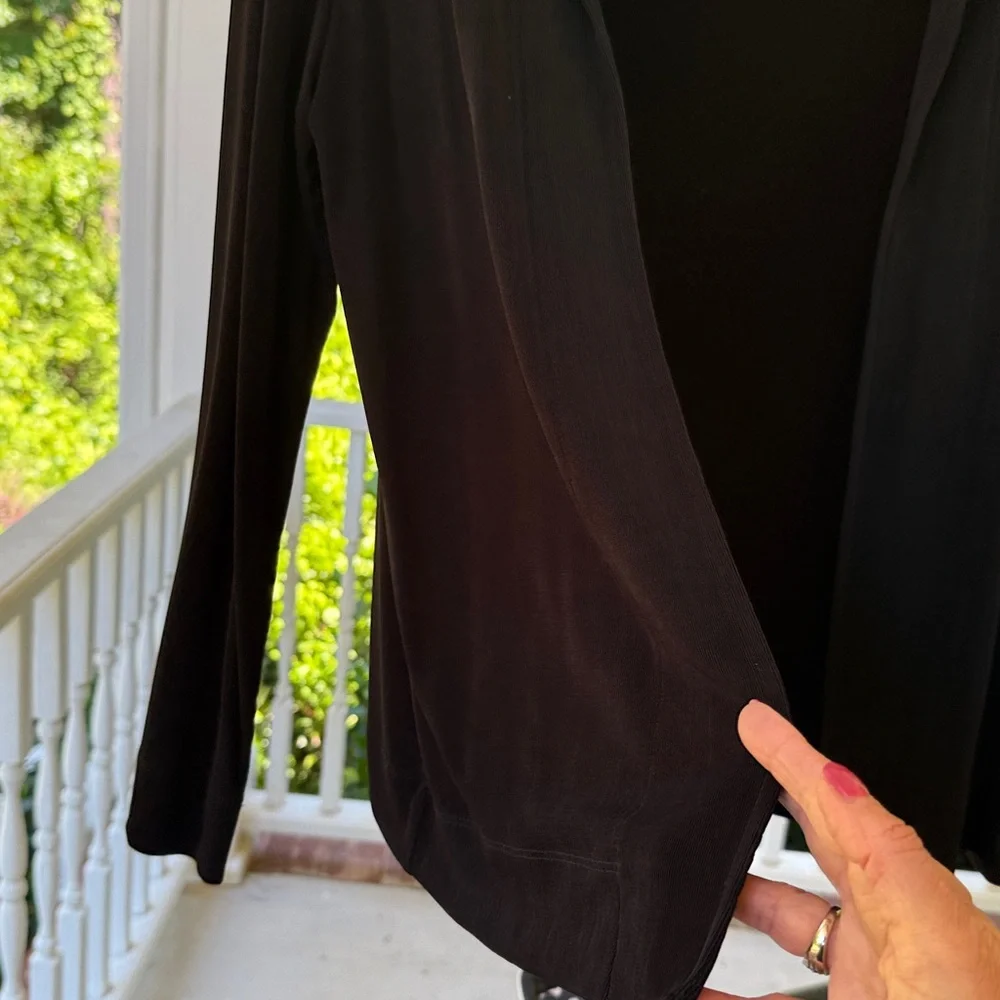 Chico's Black Open Front Cardigan w/out Tank. Tank listed separate. - Size 1 - Picture 6 of 6